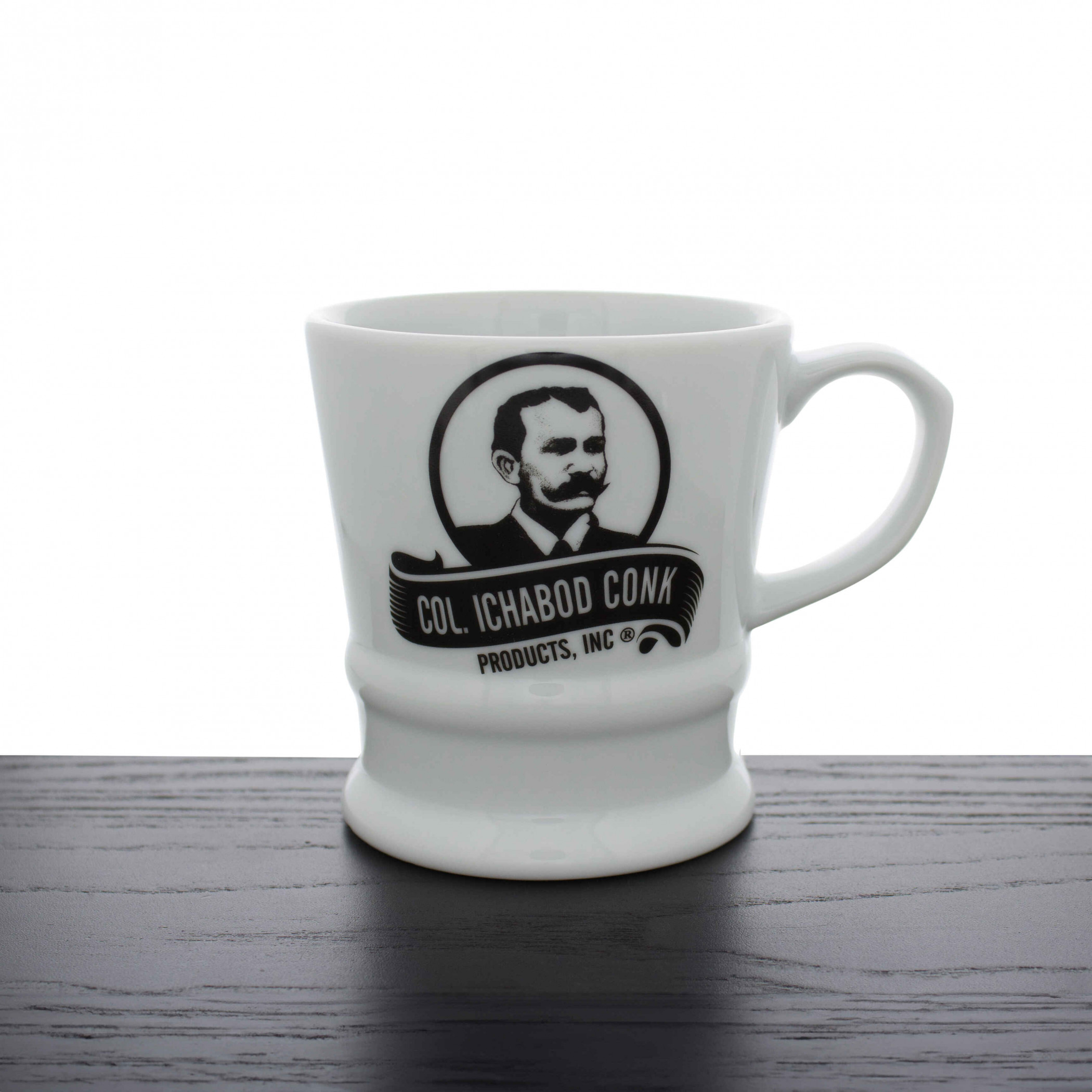 Product image 0 for Col. Conk White Ceramic Shaving Mug with Logo